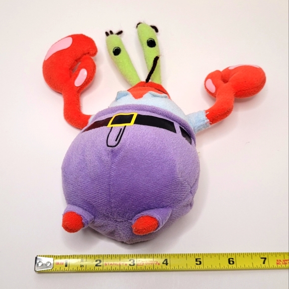 MR KRABS SpongeBob SquarePants TY Beanie Baby Plush 8" 2006 - Picture 6 of 7